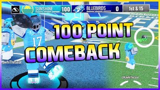 THE 100 POINT COMEBACK! (Ultimate Football Funny Moments)