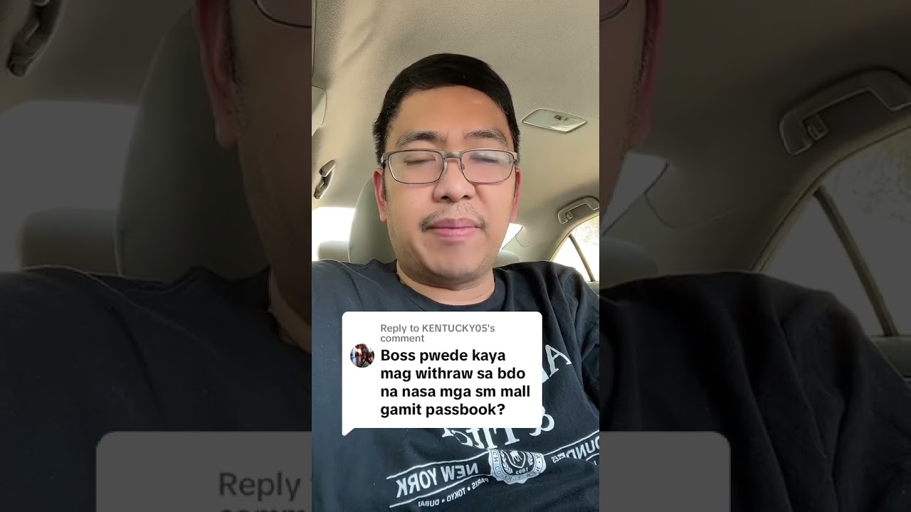 BDO Withdrawal from Any SM BDO Branch | Dexter Panganiban