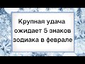 Крупная удача ожидает 5 знаков зодиака в феврале.