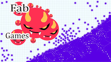 Playing Solo on Party Mode // Last man Standing (Evil Skin) - Agar.io