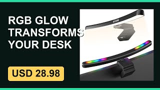 Cheap Monitor Light Bar RGB Gaming Desk Lamp Under $30 | Limited Time Deal