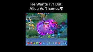 Alice Vs Thamuz😈 Alice💀 #shorts #mobilelegends #mlbbalice #mlbbalicecombo #ml #mlbbshorts
