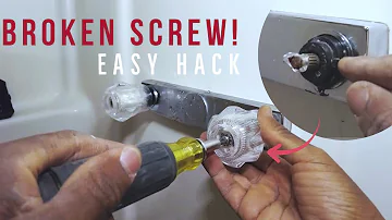 What To Do If Screw Is Rusted Out or Broken In Shower Faucet Handle Shaft Easy Fix DIY Shower Repair