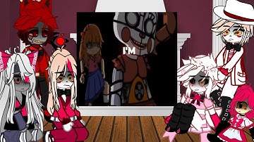 Hazbin hotel reacts to Elizabeth Afton {Afton family} ANGST • (TW: G0r3, B100D) Gacha reacts
