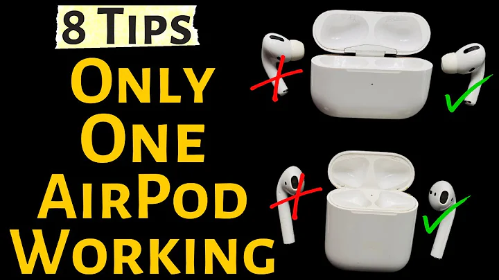 Fix Only One AirPod Working At a Time? Here's How to Fix in 2022 [AirPods Pro, 2,1]