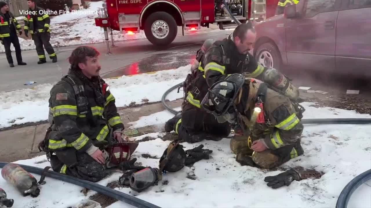 Crews investigate deadly fire Monday in Olathe - YouTube