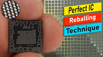 How to reball any BGA IC CPU EMMC with universal stencil | IC reballing Technique