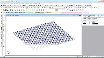 Raft Foundation Design in STAAD.Pro