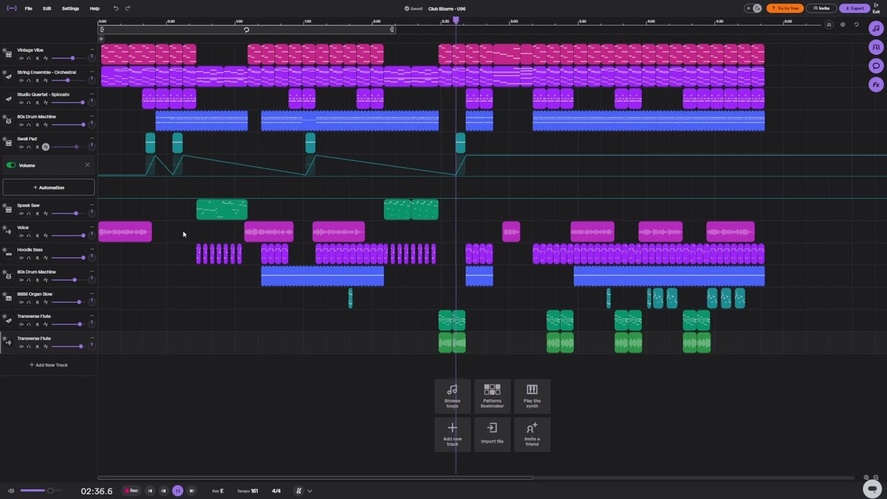 How to make "Club Bizarre" by U96 on Soundtrap *READ DESC*