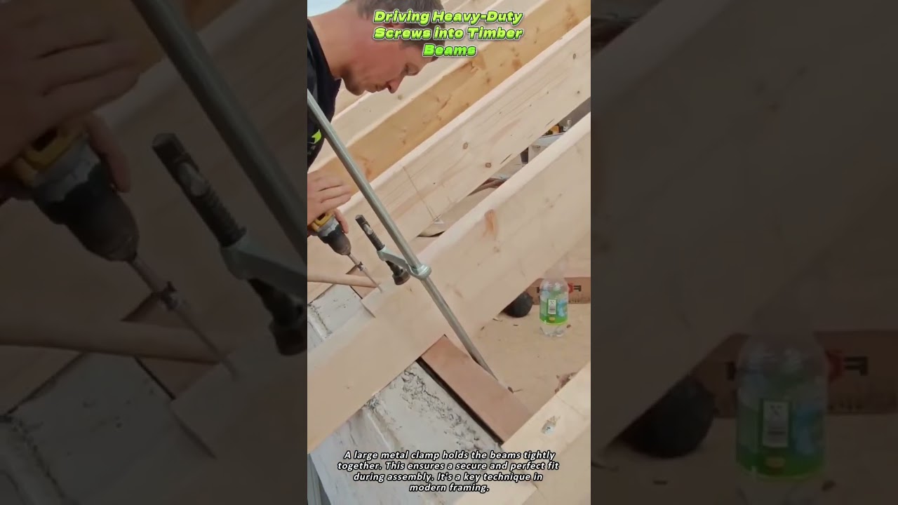 Driving Heavy Duty Screws into Timber Beams