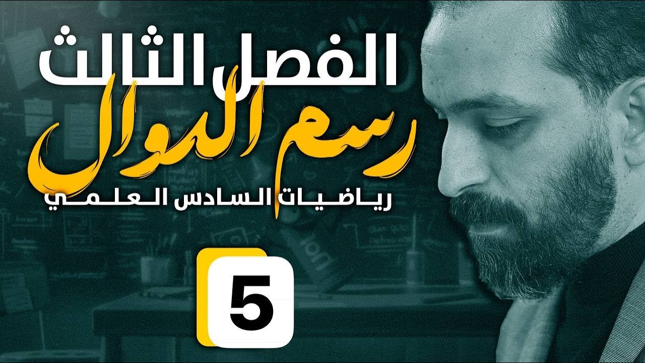 الفصل الثالث - رسم الدوال -السادس العلمي المحاضرة 38