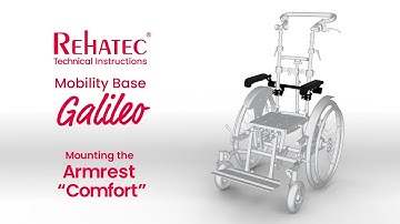 Mounting the armrest "Comfort" - Galileo mobility base
