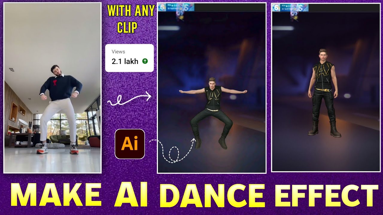 Make ai effect dance with any character image 🕺|| ai dance editing ...