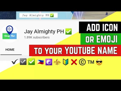 How to PUT EMOJI'S on your youtube name | TUTORIAL - YouTube
