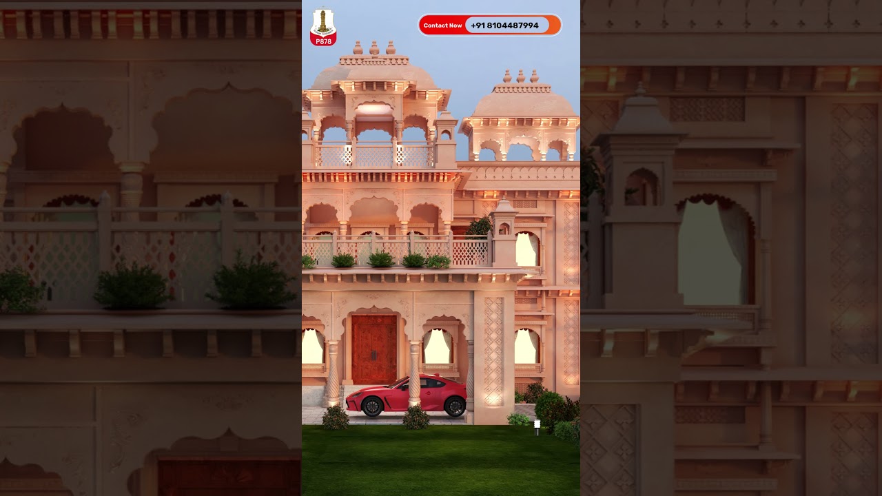 P878 Mind Blowing Heritage Haveli Design  