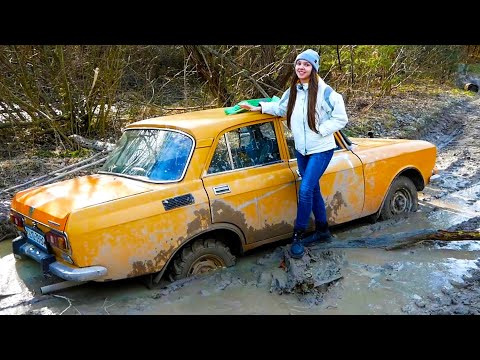 МОТОБЛОК+МОСКВИЧ Offroad В ЛЕСУ