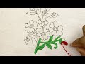 hand embroidery flower design - beautiful hand embroidery flowers - embroidery for beginners