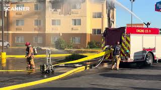 Raw On-Scene Video: Lincoln, NE Fairfield Inn & Suites 2-Alarm Fire