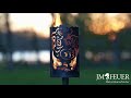 Gartenfackel Gockel aus Metall
