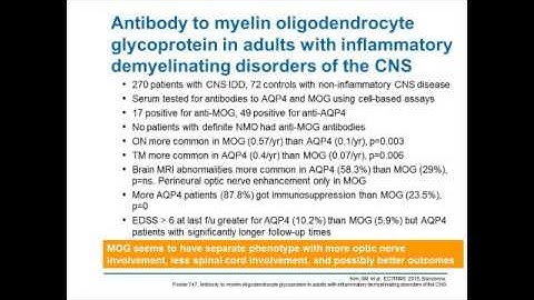 Neuromyelitis Optica: Closer to a Rationale Therapy? Report from ECTRIMS