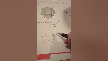 How to Find the Volume of a Sphere Inscribed inside a Cube.