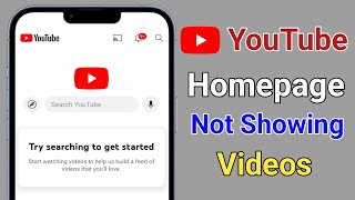 how to fix youtube homepage not showing videos problem | try searching to get started youtube fix