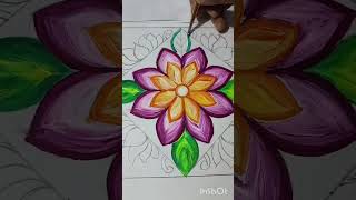 Easy square colorful simple Design #art #drawing