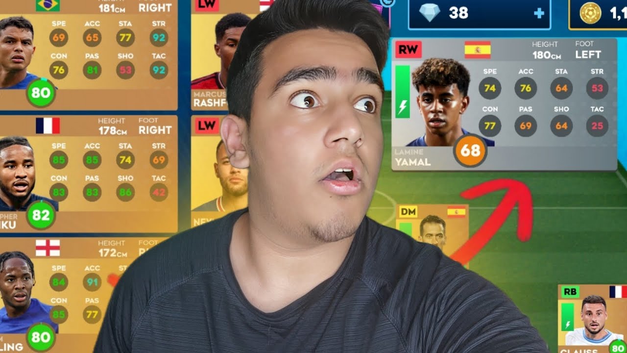 همه بازیکن حذفیام رو فروختم که یامال سفید رو مکس کنم😯عجیب ترین ارتقا تو دریم لیگ🔥YAMAL DLS