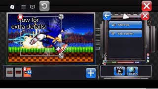 Sonic Sprite Animation Tutorial My movie Roblox