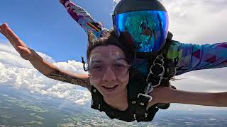Tandem video w Miguel skydiving in Zhills Florida