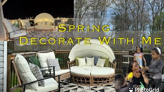 New Patio Furniture Feat Aosomus ~ Decorate With Me~ Cook With Ron Easter Edition