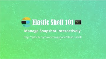 Elastic Shell 101: Manage Snapshot Interactively