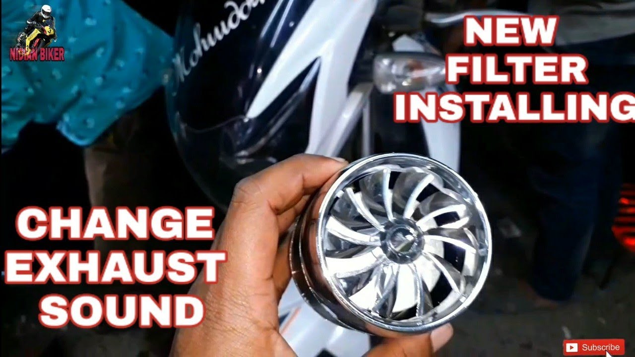 New Filter Installing TVS Apache RTR 160 Change Exhaust sound YouTube