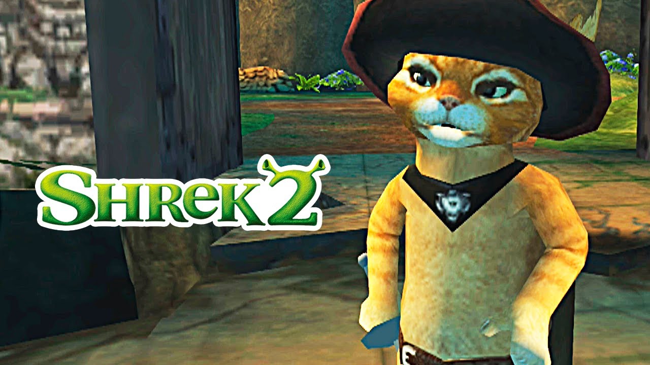 SHREK 2 (PS2/GAMECUBE/XBOX) #8 - Um desafio para o Gato de Botas!  (Legendado em PT-BR) 
