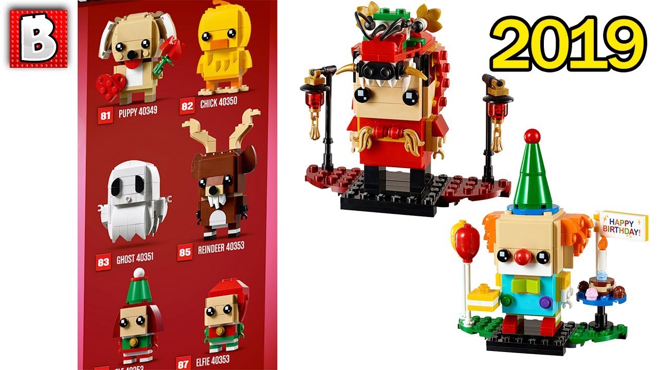 All 2019 LEGO Seasonal Brickheadz in Under a Minute!!!