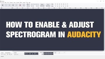 How to Enable and Adjust Spectrogram in Audacity | Quick Tutorial