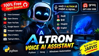 I Built My Own AI Voice Assistant 🤖 | ALTRON – Your Free JARVIS Using Python + Groq screenshot 4