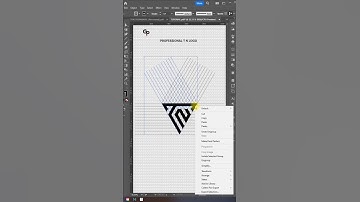 How to design Modern Professional logos using Grid method in illustrator ( TN logo )#illustrator