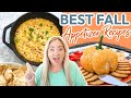 BEST FALL APPETIZER RECIPES | QUICK AND EASY SNACKS AND APPETIZERS | MUST TRY DIP RECIPES