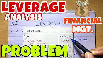 #2 Leverage Analysis - Problem 1 - Financial Management ~ B.COM / BBA / CMA