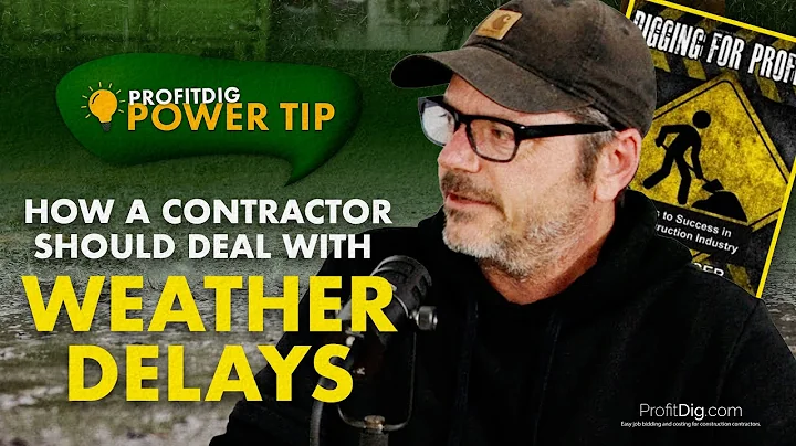How a Contractor Should Deal with Weather Delays