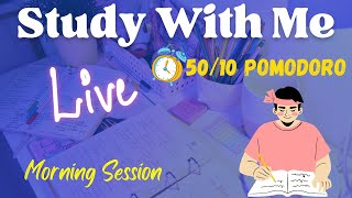 🔴 Study With Me LIVE | Software Engineer's Morning | 50/10 Pomodoro screenshot 2