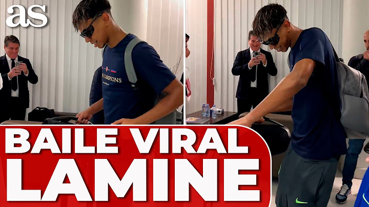 El BAILE VIRAL de LAMINE YAMAL llegando al AEROPUERTO tras la SUPERCOPA