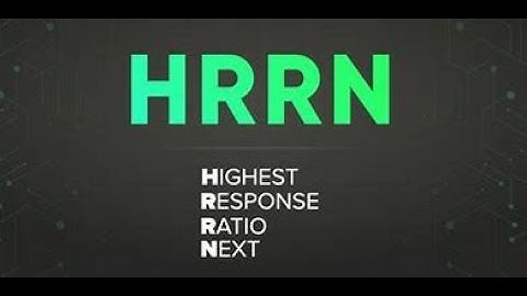 Highest Response Ratio Next Scheduling in Operating system