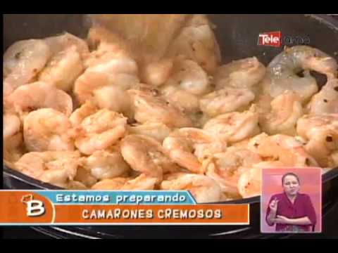 Camarones cremosos