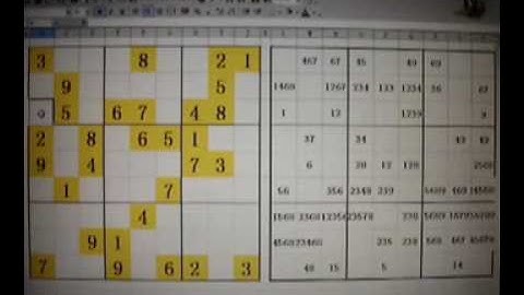 Solve Sudoku by Excel