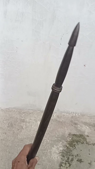 tongkat komando kayu galih kelor hitam panjang 60 cm