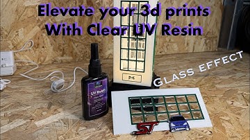 Elevate your 3d prints for cheap using clear UV resin