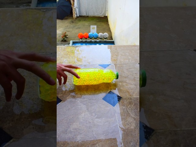 Yellow glass bottle!