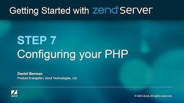Step 7 : Configure your PHP